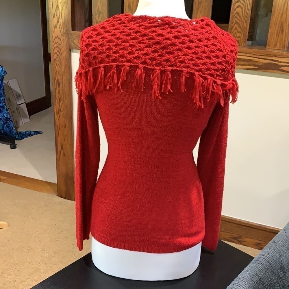 Multiples Red Sweater, Small - Picture 2 of 4